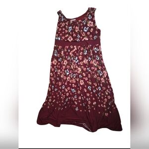 Woman Within Red Floral 1X (22-24) Dress